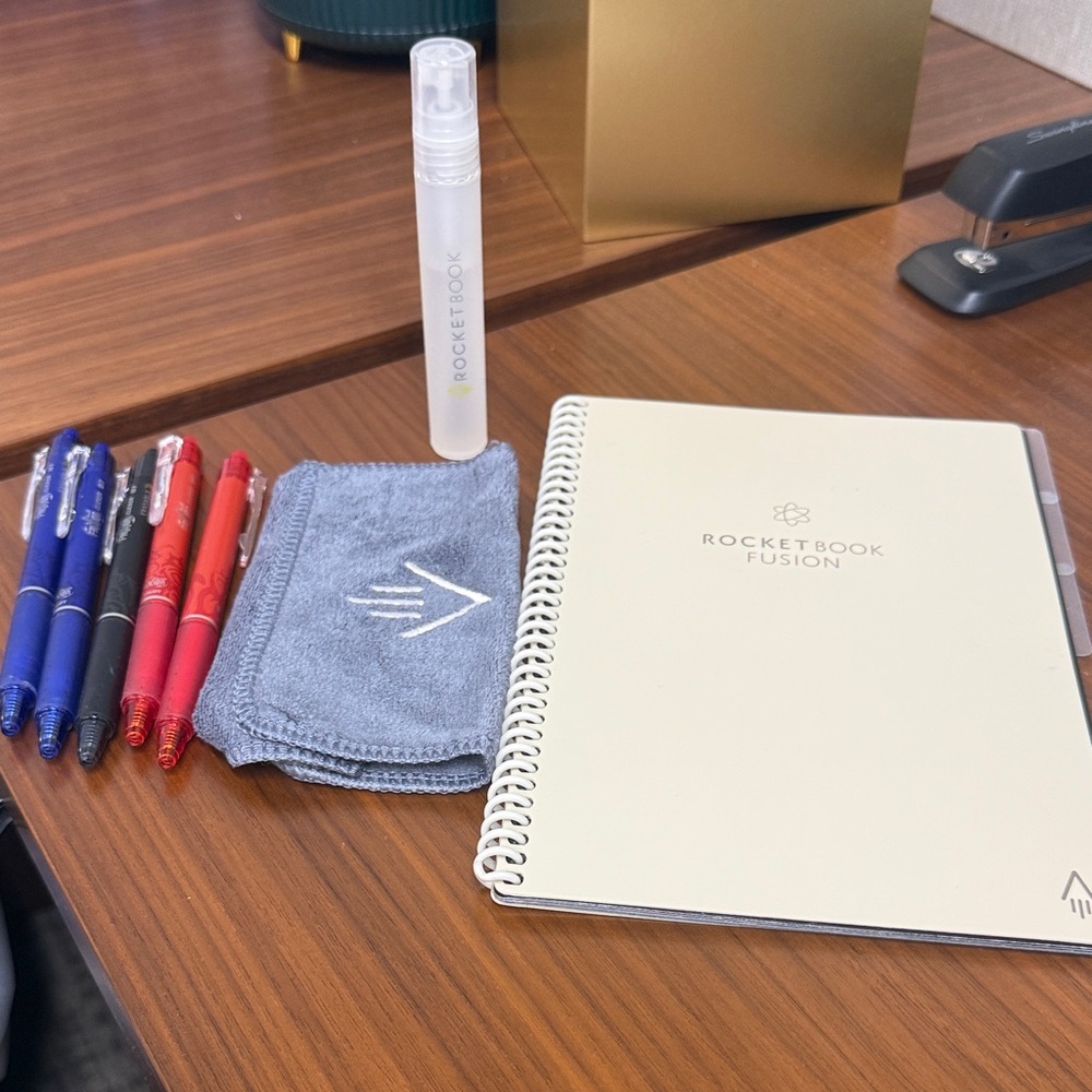 Rocketbook Fusion Notebook Set with Pens and Cloth